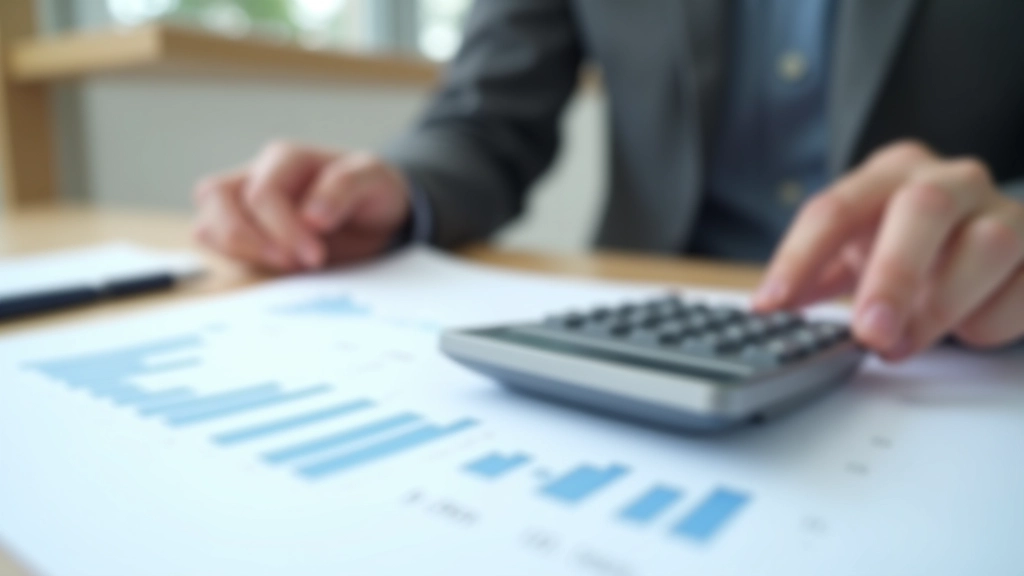 Taschenrechner liegt auf Papier mit Zahlenkolonnen und Einkommensfeststellungen für Zulageberechnung