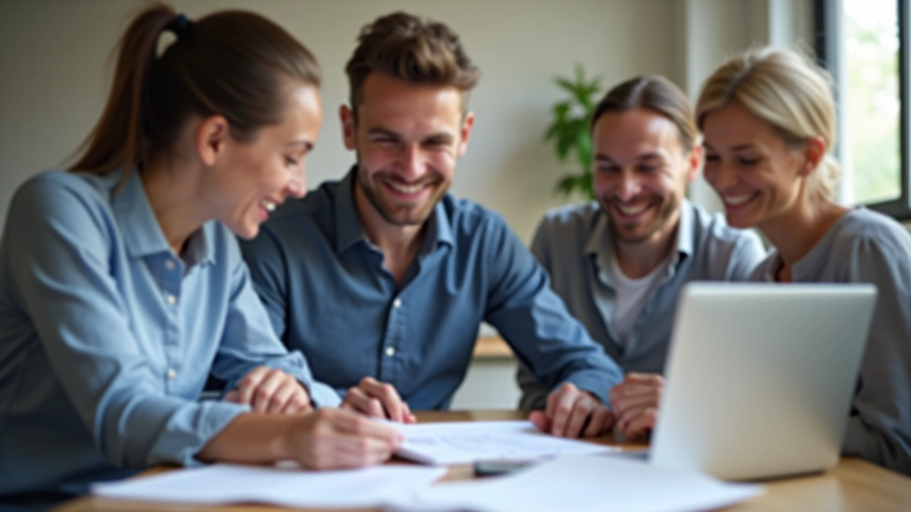 Team-Zusammenarbeit bei der Finanzplanung