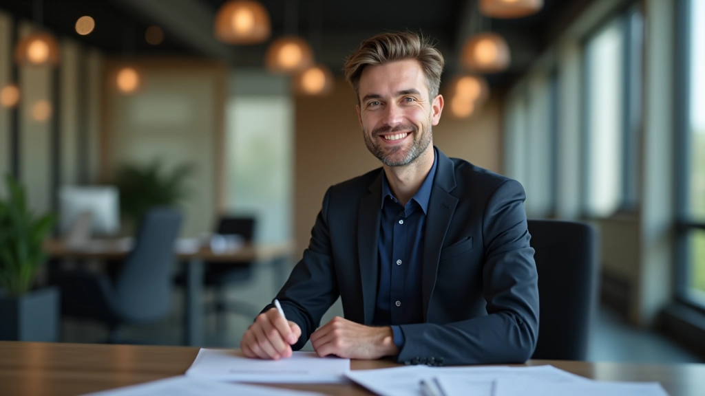 Finanzberater bei RiesterOptimal GmbH während einer Beratungssession mit Dokumenten